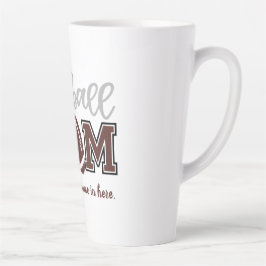 Taza De Café Latte Divertida madre del fútbol
