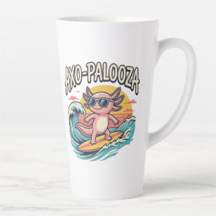 Taza De Café Latte Divertido Axo-Palooza Concierto de Parodia Alterna