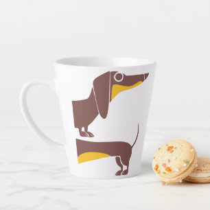 Taza De Café Latte Divertido dachshund lindo para padres de perros la