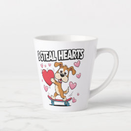 Taza De Café Latte Divertido Día de San Valentín - Curado, moderno y 