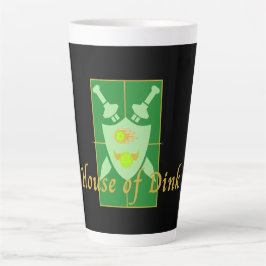 Taza De Café Latte Divertido Escudo de Dink Pickleball