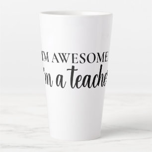 Taza De Café Latte Divertido Motivacional Increíble Agradecimiento a
