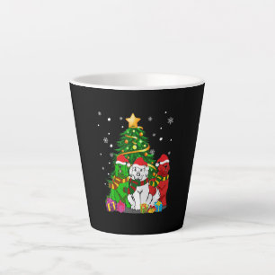Taza De Café Latte Divertido Newfie   Divertidos Navidades de perros 