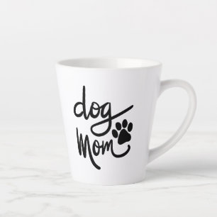 Taza De Café Latte Divertido perro Paw Dog Mom