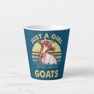 Taza De Café Latte Divertido Sólo Un Chica Que Ama A Las Cabras 