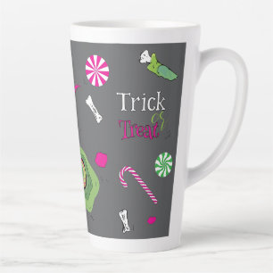 Taza De Café Latte ¡Divertido Truco O Trato! Dulce Muerte Y Dulce