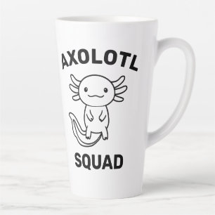 Taza De Café Latte Diviértete con el lindo escuadrón de Axolotl edita