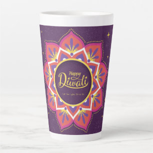 Taza De Café Latte Diwali Latte Mug