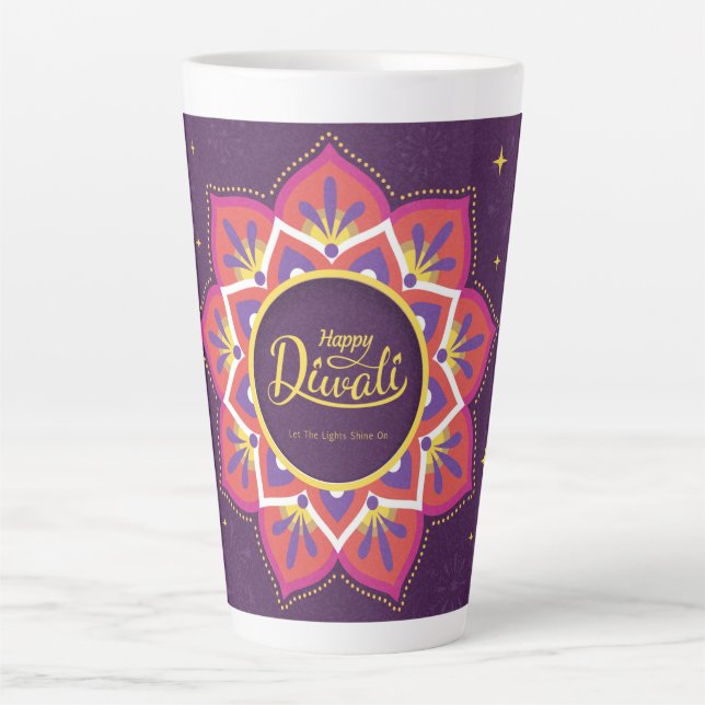 Taza De Café Latte Diwali Latte Mug (Anverso)
