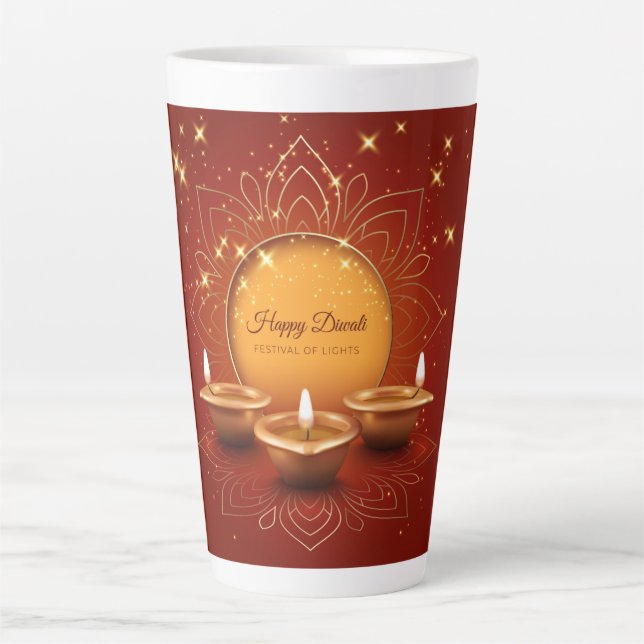 Taza De Café Latte Diwali Latte Mug (Anverso)