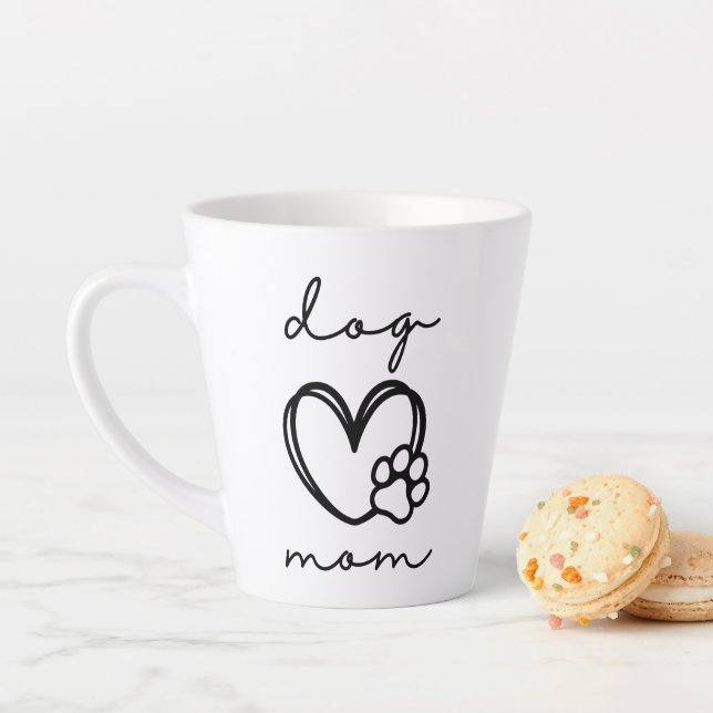 TAZA DE CAFÉ LATTE DOG MOM LATTE MUG (In situ)