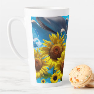 Taza De Café Latte Dolphin Latte Mug