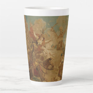 Taza De Café Latte Don Quijote guiado por la Locura, tapiz del siglo