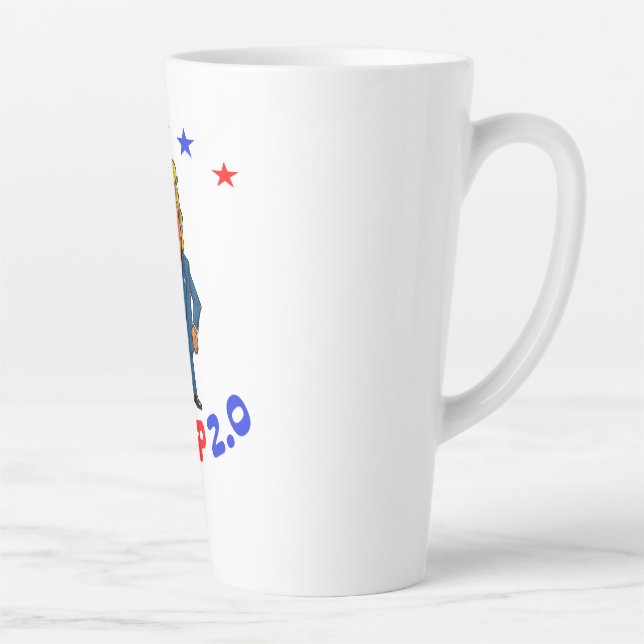 TAZA DE CAFÉ LATTE DONALD TRUMP 2.0  (Derecha)