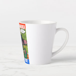 TAZA DE CAFÉ LATTE DONALD TRUMP - LIMPIANDO A ESTADOS UNIDOS, UNA BOL
