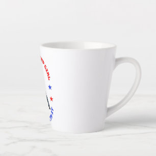 TAZA DE CAFÉ LATTE DONALD TRUMP- SÍ, SOY CHICA DE TRUMP