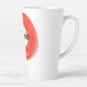 Taza De Café Latte Donas coloridas simples agregar nombre personaliza