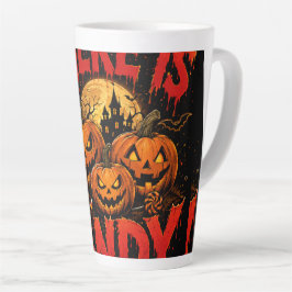 Taza De Café Latte ¿Dónde Está Mi Caramelo Camiseta De Calabaza De Ha