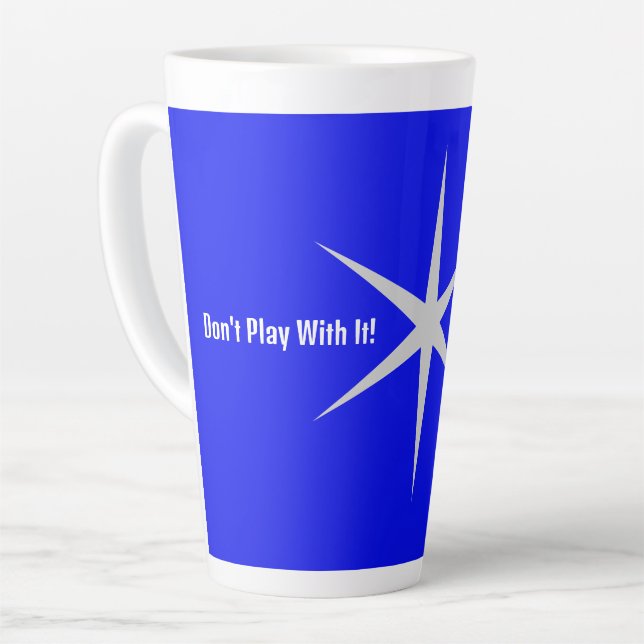 Taza De Café Latte Don't play with it,that part. Blk/White Collection (Ángulo izquierdo)