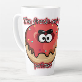 Taza De Café Latte Donut furioso: Fresco por falta de paciencia