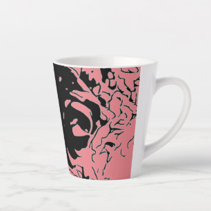 Taza De Café Latte Doodle de Flor