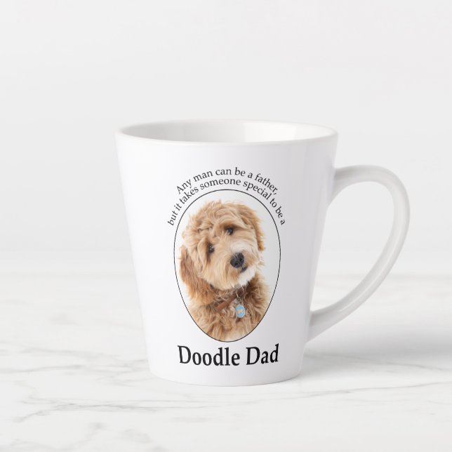 Taza De Café Latte Doodle Dog Dad (Derecha)