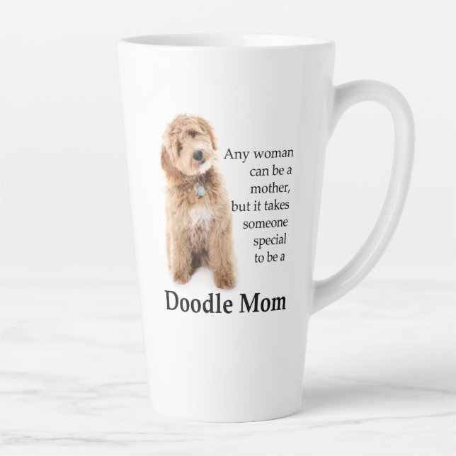 Taza De Café Latte Doodle Dog Mom (Derecha)
