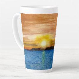 Taza De Café Latte Door County Sunset