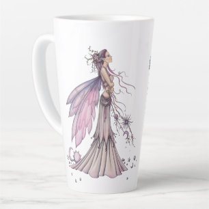 Taza De Café Latte Dos hadas celestiales por Molly Harrison Art