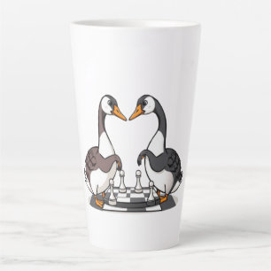 Taza De Café Latte Dos juegos de ajedrez en Geese