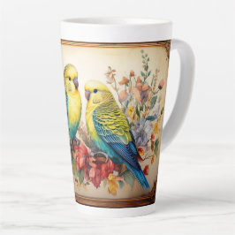 Taza De Café Latte Dos parques y flores
