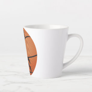 Taza De Café Latte Dot de baloncesto