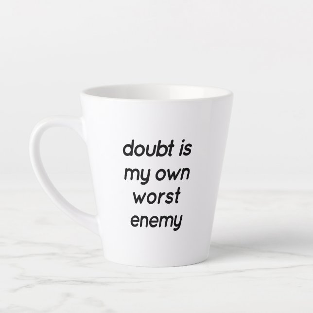 Taza De Café Latte Doubt Latte Mug (Izquierda)