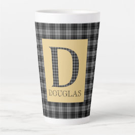 Taza De Café Latte Douglas Tartan Monogram D