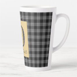 Taza De Café Latte Douglas Tartan Monogram D