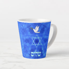 Taza De Café Latte Dove - Shalom