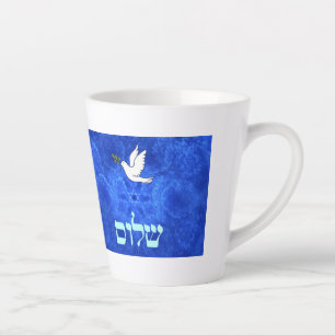Taza De Café Latte Dove - Shalom