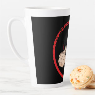 Taza De Café Latte Dr. Olvidar la Violencia Velocidad Momentum T-Shir