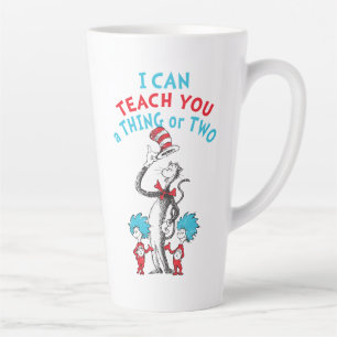 Taza De Café Latte Dr. Seuss   Profesora que puedo enseñarle una o do