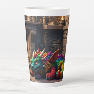 Taza De Café Latte Dragón