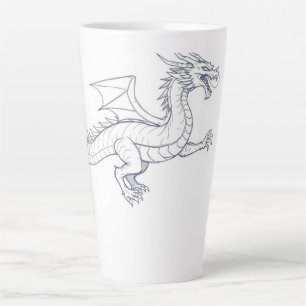Taza De Café Latte Dragón