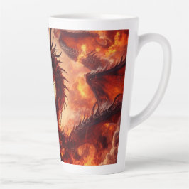 Taza De Café Latte Dragon Fire