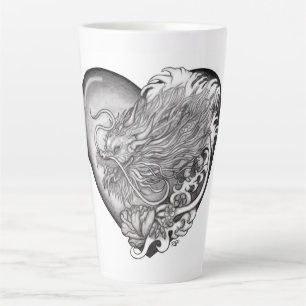 Taza De Café Latte Dragon Heart