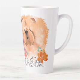 Taza De Café Latte DRAGON-TALEZ CHOW año del dragón
