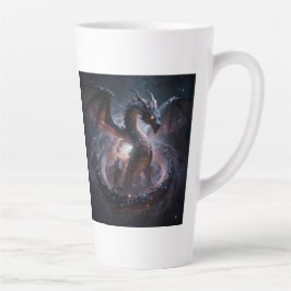 Taza De Café Latte Dragon World – The Realm of Fire and Magic