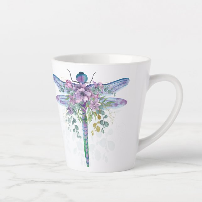 Taza De Café Latte Dragonfly Mug (Derecha)