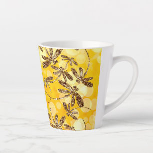 Taza De Café Latte Dragonfly Sunshine