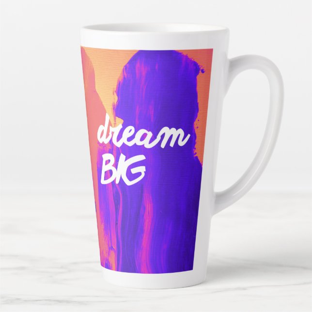 Taza De Café Latte Dream Big (Derecha)
