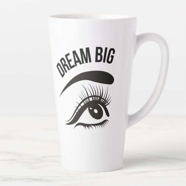 Taza De Café Latte Dream Big Optician Eye's (Derecha)