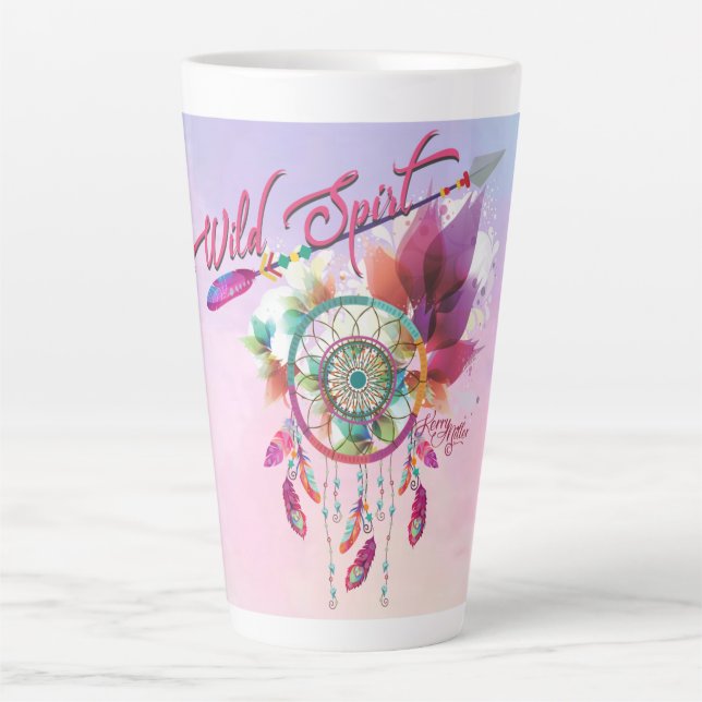 Taza De Café Latte Dream Catcher Latte Mug (Anverso)